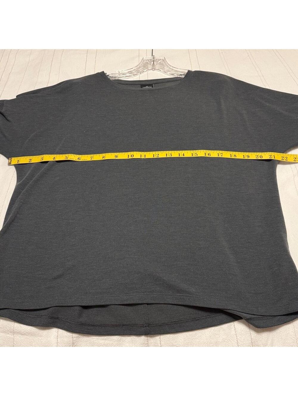 REI Cooperative Long Sleeve Crew Neck Top Charcoal Gray Women's Small - Picture 4 of 6